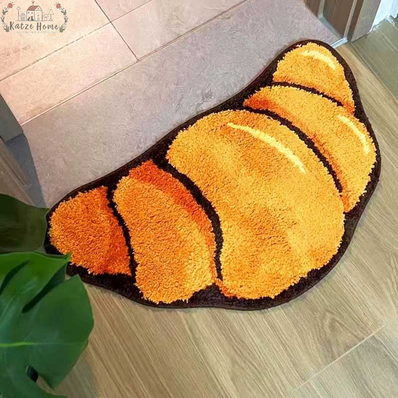 Aesthetic Bedroom Tufted Croissant Rug