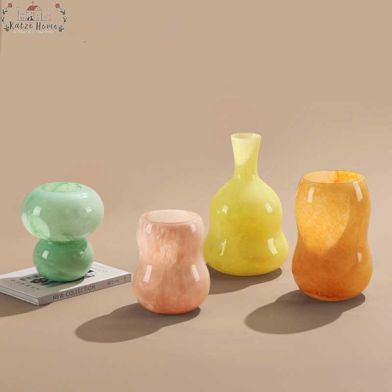 Aesthetic Candy Murano Art Glass Vase