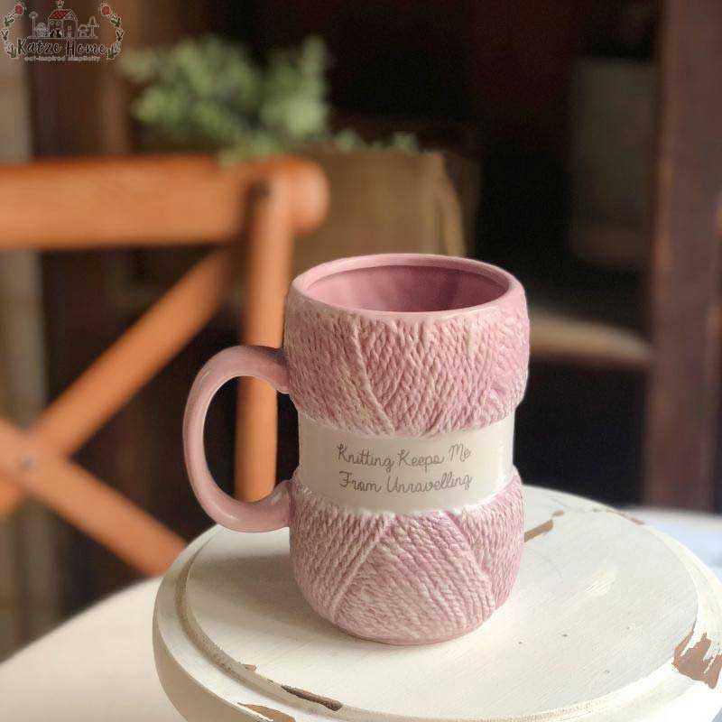 Aesthetic Ceramic Wool Mug