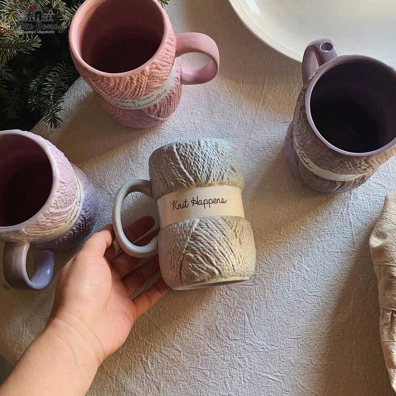 Aesthetic Ceramic Wool Mug