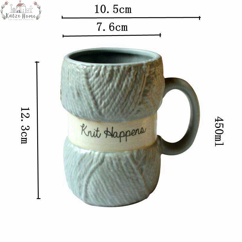 Aesthetic Ceramic Wool Mug