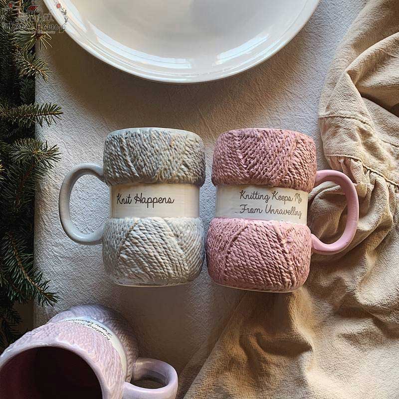Aesthetic Ceramic Wool Mug
