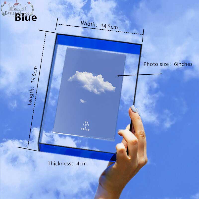 Aesthetic Cloudy Sky Magnetic Acrylic Picture Frame