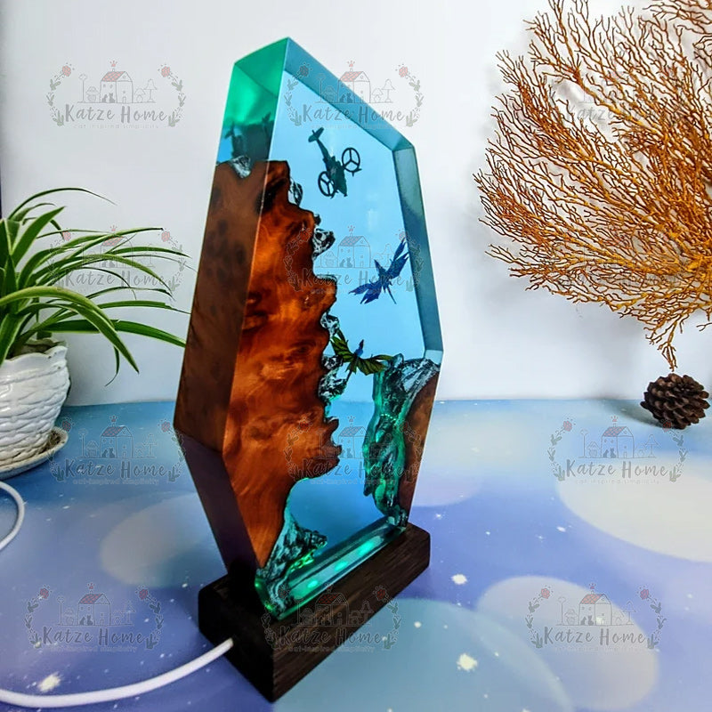 Avatar 2 Neytiri and Dragon Resin Lamp