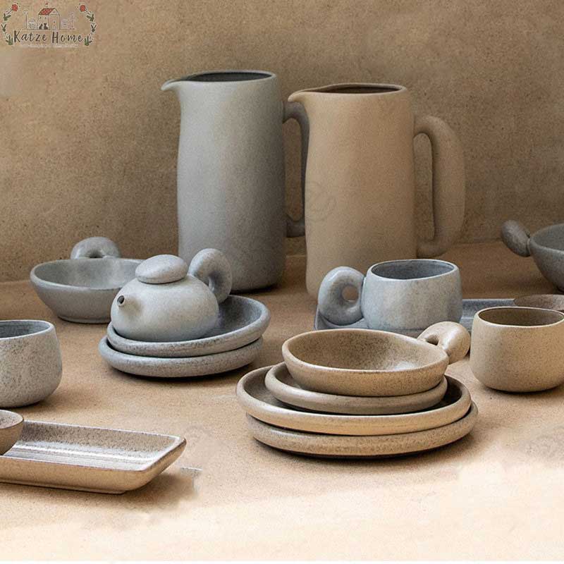 Nordic Ceramic Stoneware Pitcher