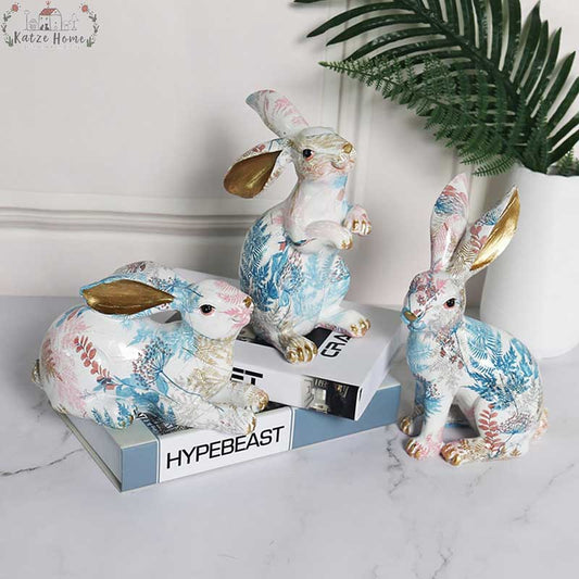 Colorful Creative Rabbit Figurines