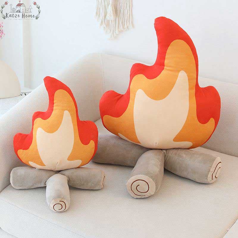 Decorative Plush Fire Pillows