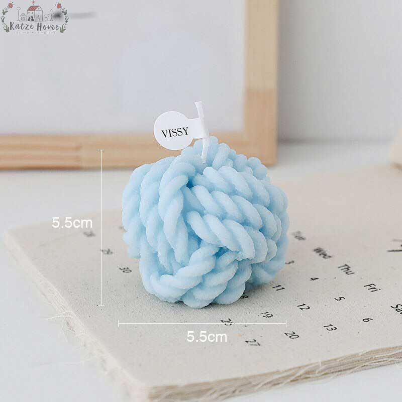 Decorative Scented Wool Knot Candle