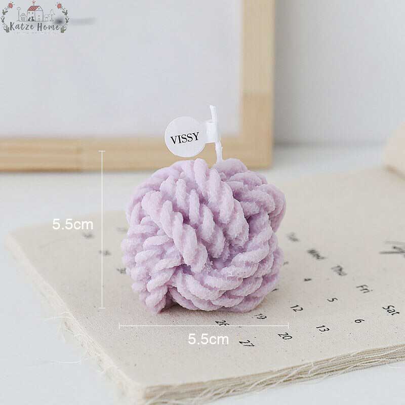 Decorative Scented Wool Knot Candle