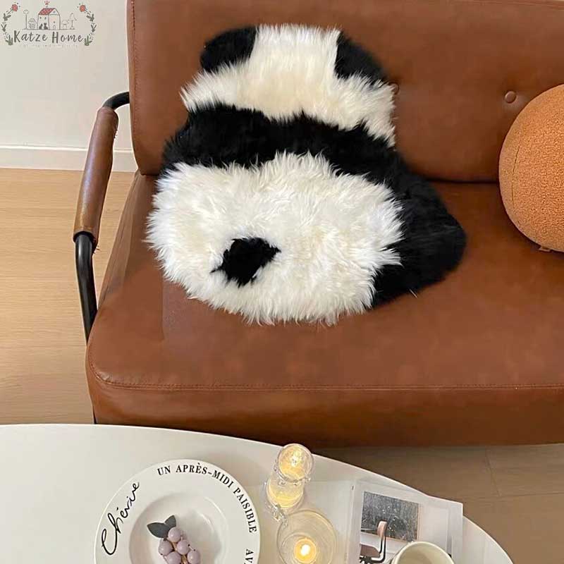 Fluffy Panda Rug Mat