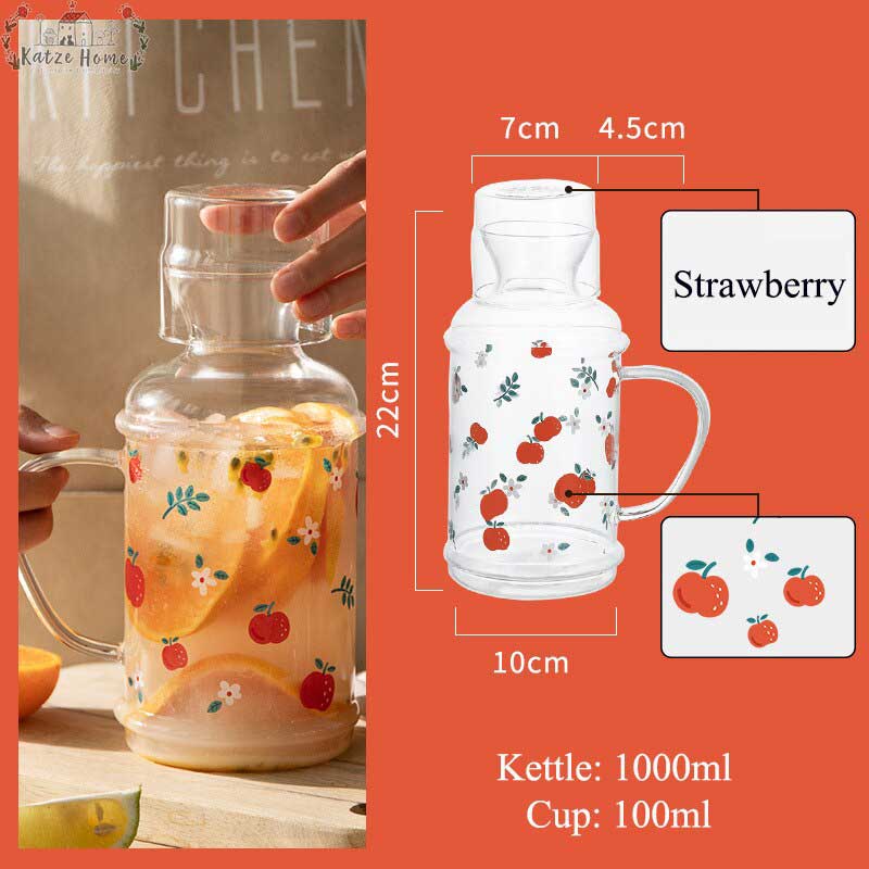 Fruit Borosilicate Glass Tea Kettle