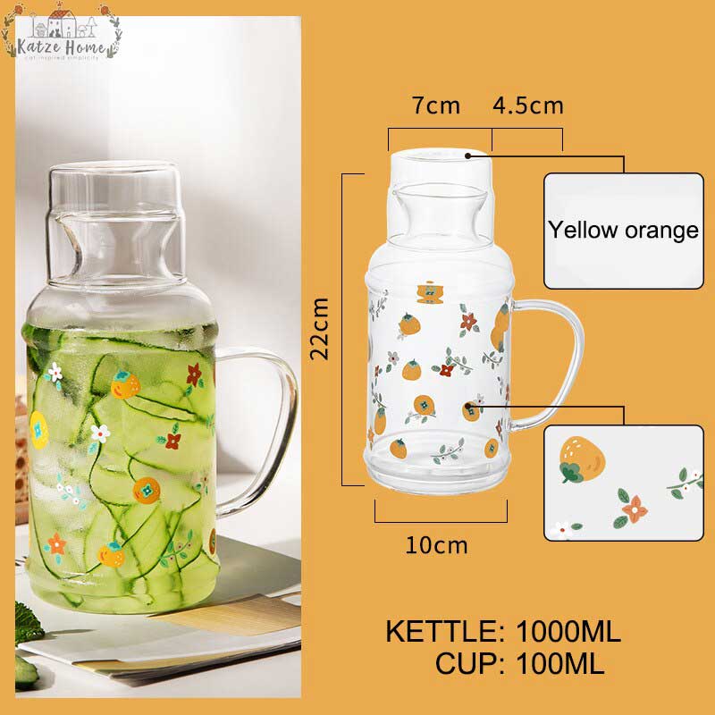 Fruit Borosilicate Glass Tea Kettle