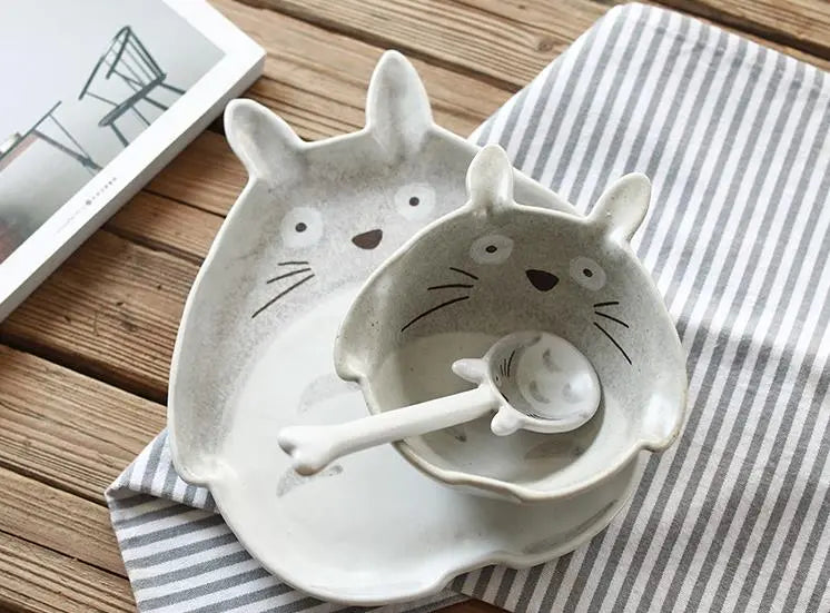 Japanese Ceramic Totoro Plate