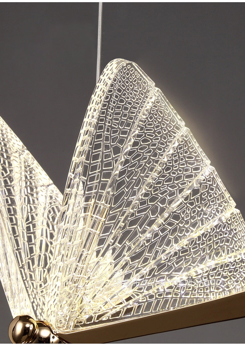 Industrial Modern Ceiling Butterfly Pendant Light