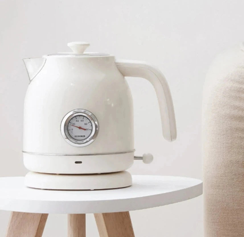 Minimalist Retro Electric Kettle 1.7L With Watch