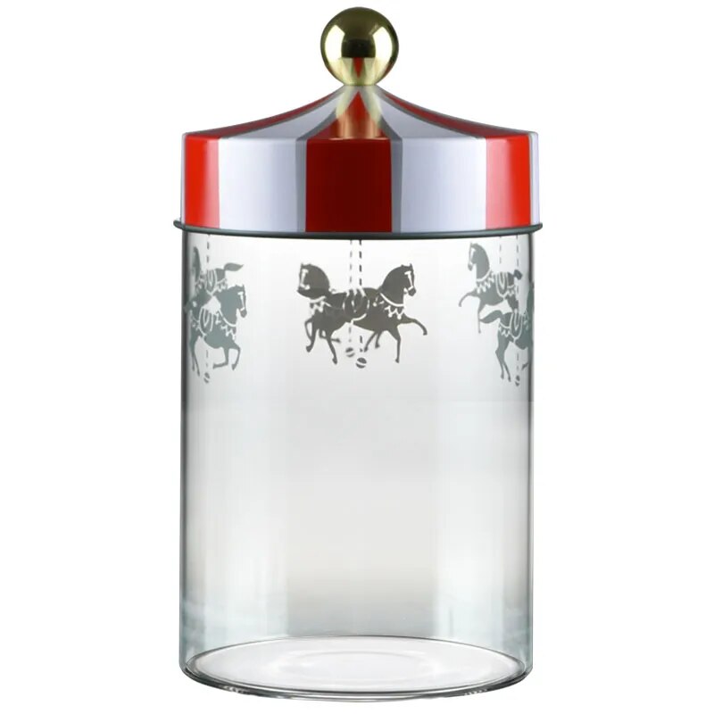 Christmas Glass Storage Jars with Airtight Lids