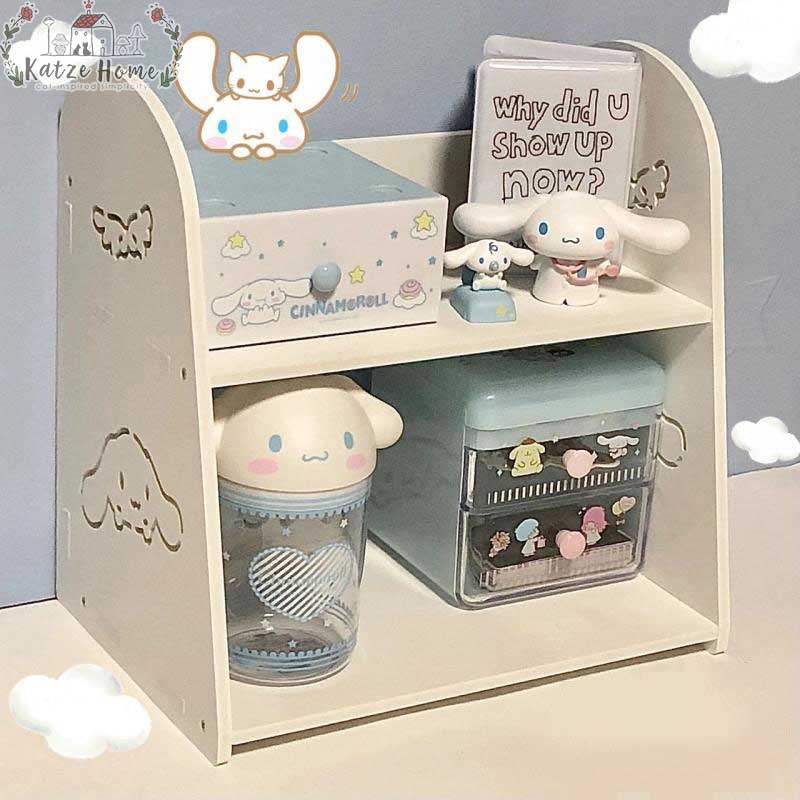 Handy Cute Cartoon Cinnamon Hello Kitty Bookshelf