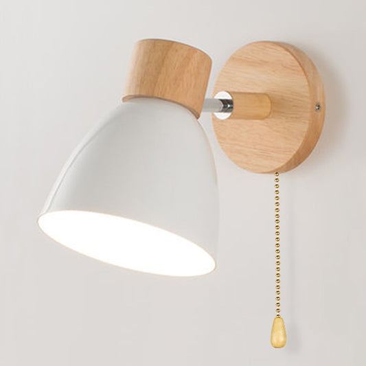 Minimalist Linear Wooden Wall Lamp