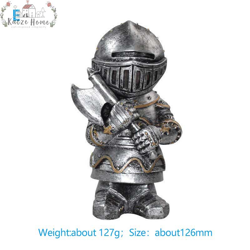 Medieval War Resin Swordsman Knight Statues