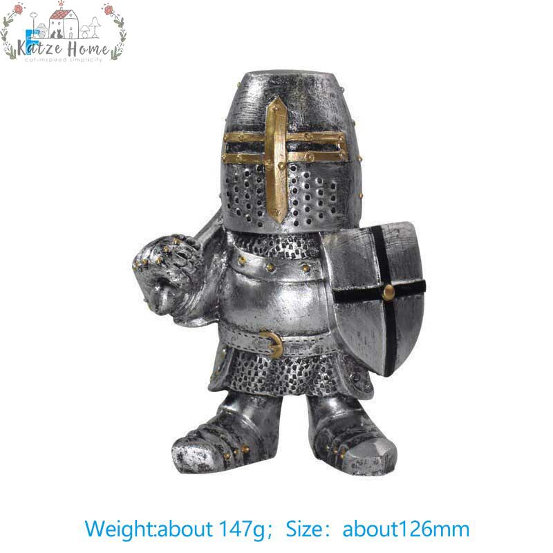 Medieval War Resin Swordsman Knight Statues