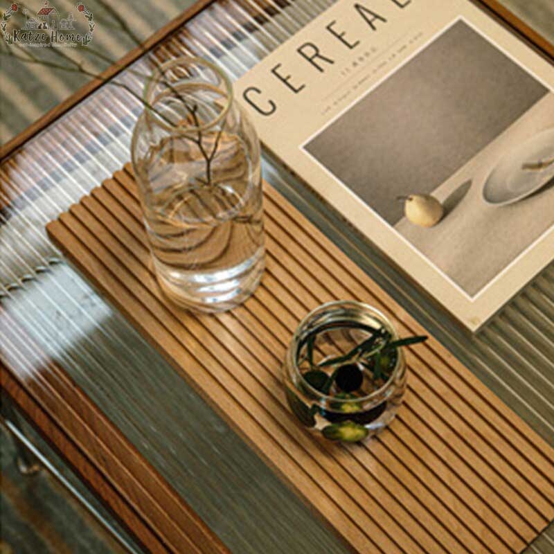 Minimalist Beech Wooden Ripple Wavy Tray