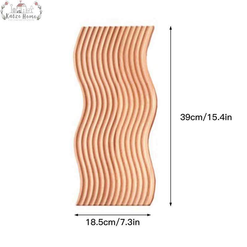 Minimalist Beech Wooden Ripple Wavy Tray