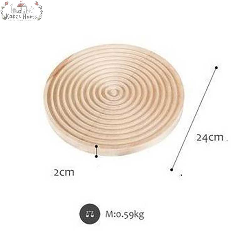 Minimalist Beech Wooden Ripple Wavy Tray