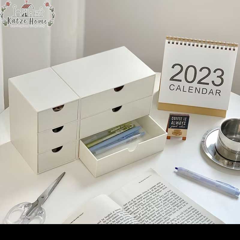 Minimalist Desktop Jewelry Cosmetic Office Storage Drawer