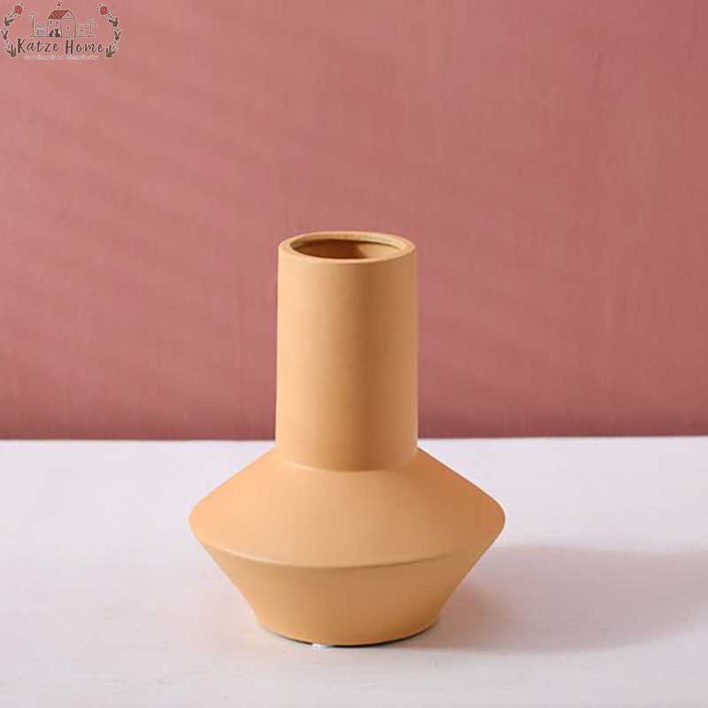 Minimalist Hand Painted Ceramic Abstract Vase