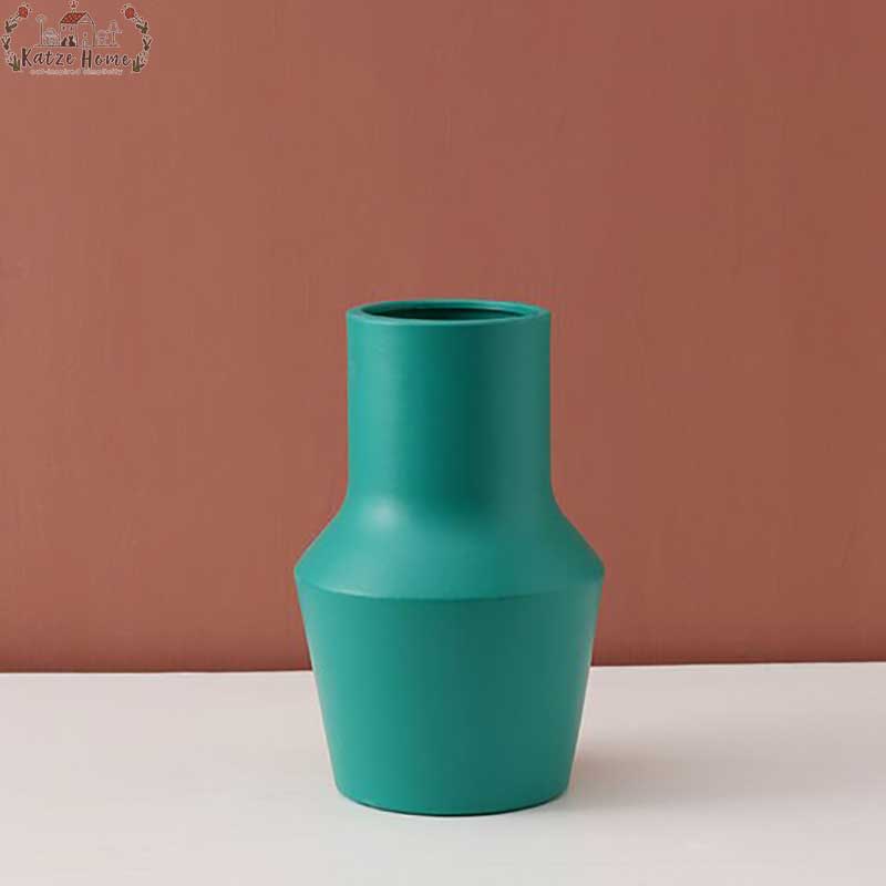 Minimalist Hand Painted Ceramic Abstract Vase