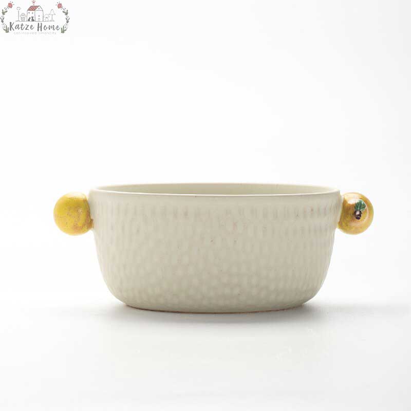 Minimalist Japanese Ceramic Salad Bowl