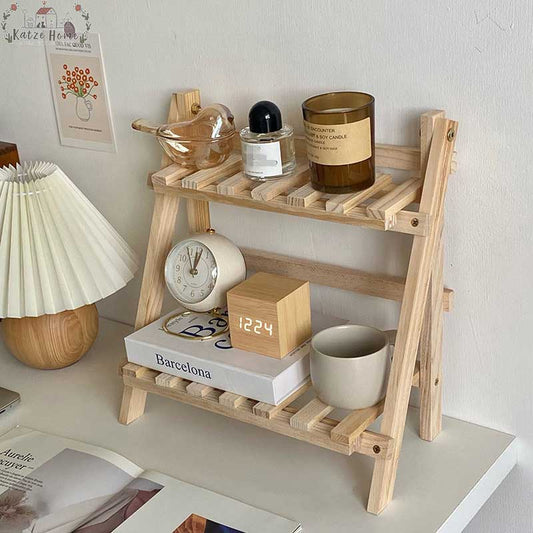 Minimalist Wood Desk Shelf