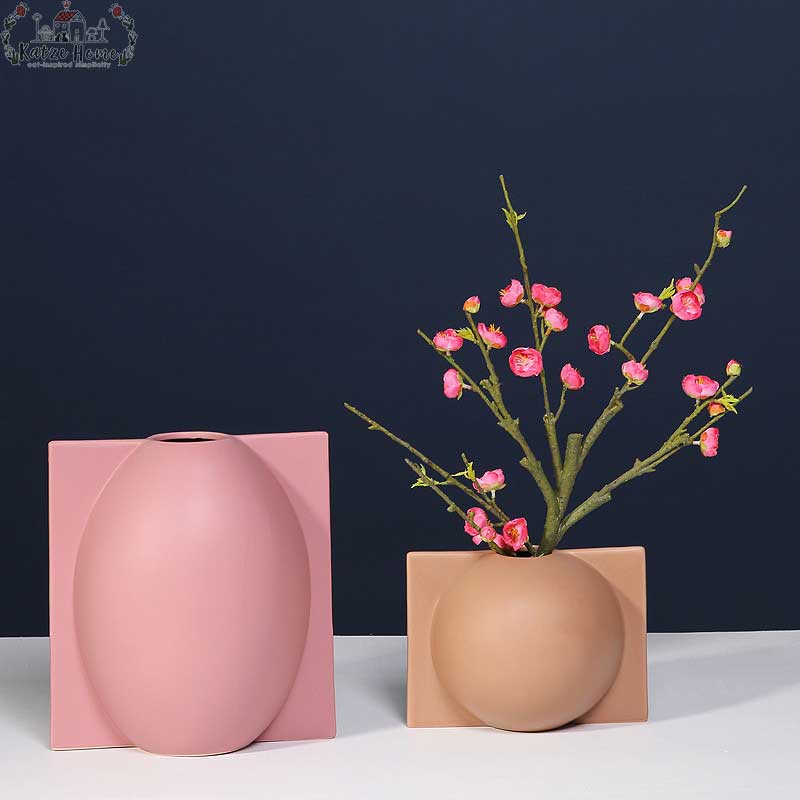 Morandi Ceramic Geometric Vases