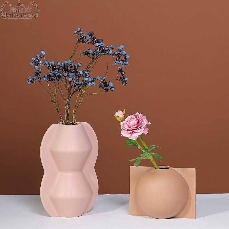 Morandi Ceramic Geometric Vases