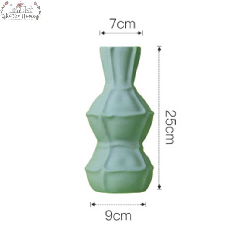 Morandi Geometric Abstract Ceramic Vase