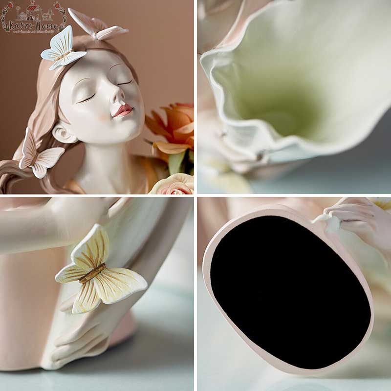 Nordic Butterfly Girl Model Vase