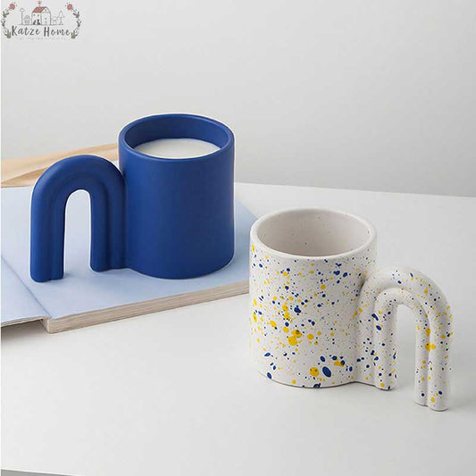 Nordic Ceramic Splatter Mugs