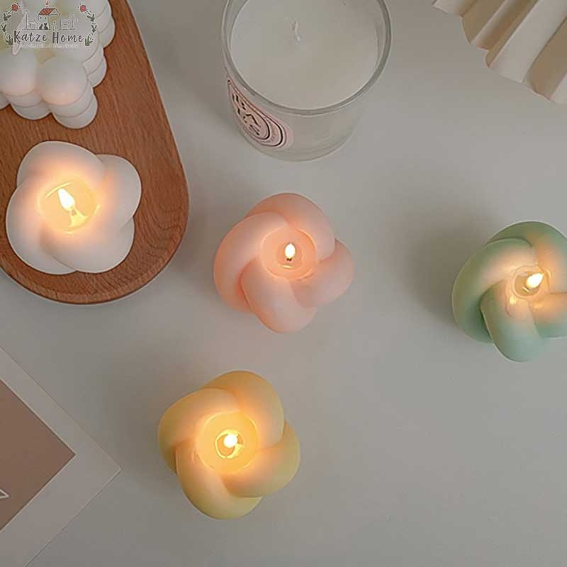 Pastel Scented Apple Shaped Knot Candle