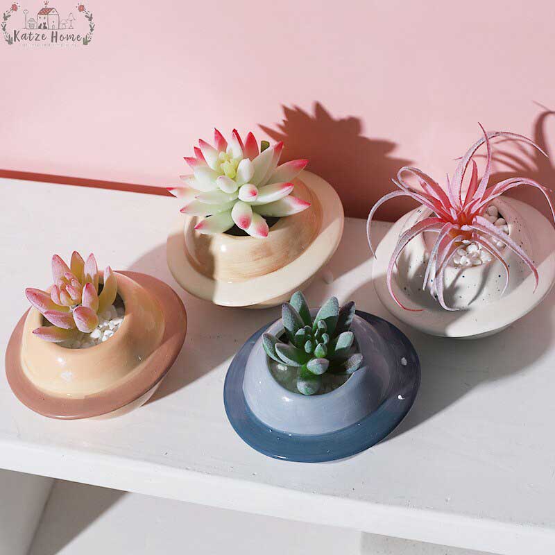 Planter Round Ceramic Vase