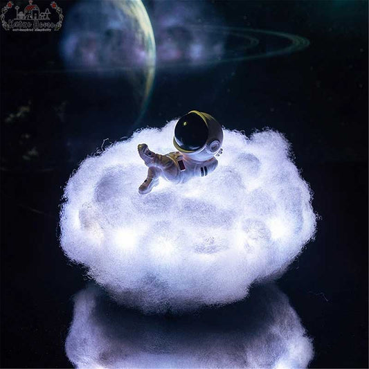 Rainbow Cloud Astronaut Lamp Night Light