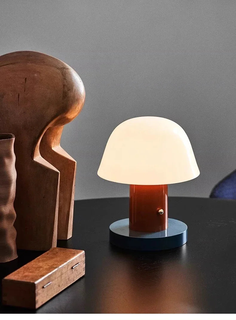 Nordic Danish Retro Small Mushroom Table Lamp