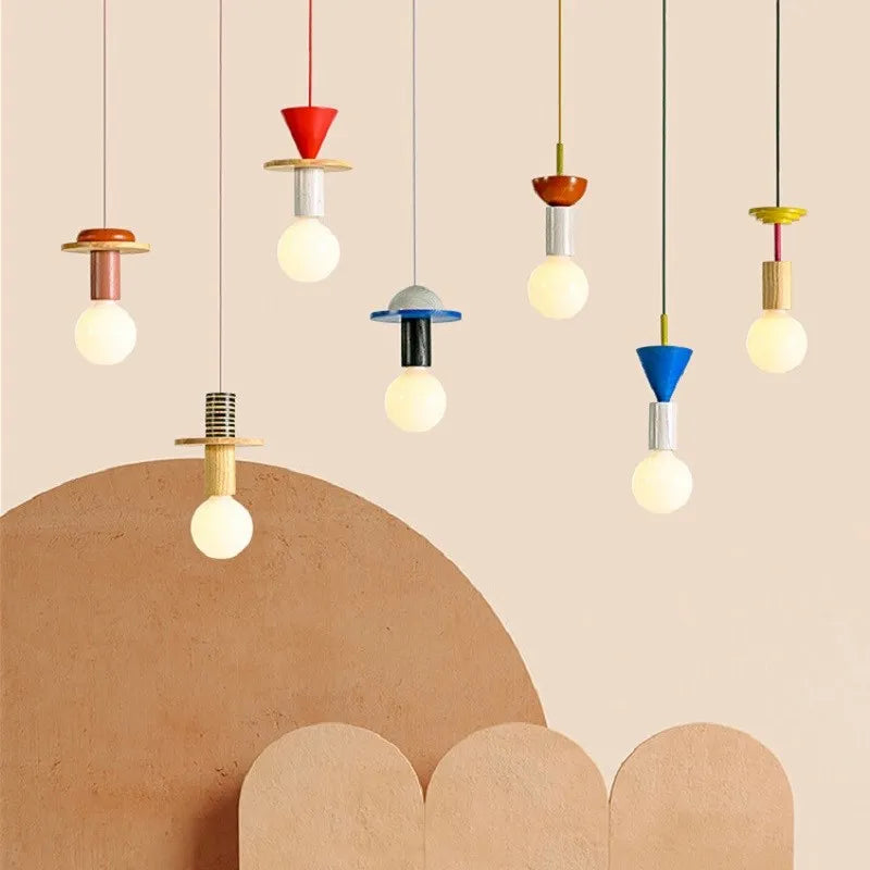 Modern Colorful Edison Bulb Pendant Light