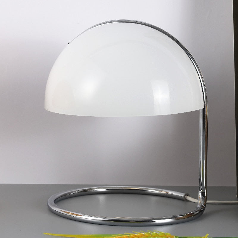 Retro Amber Glass Table Lamp