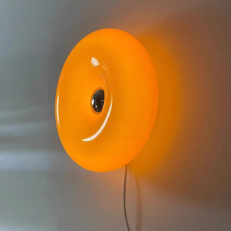 Retro Modern Glass Donut Wall Lamp