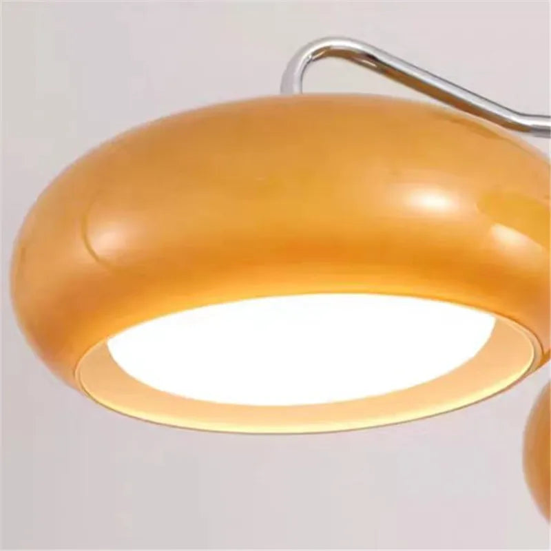 Bauhaus Orange Glass Lamp Chandelier