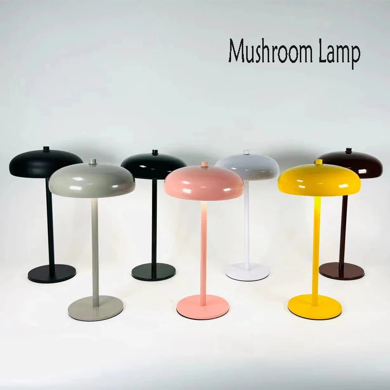 Nordic Led Bedside Touch Mushroom Lamp