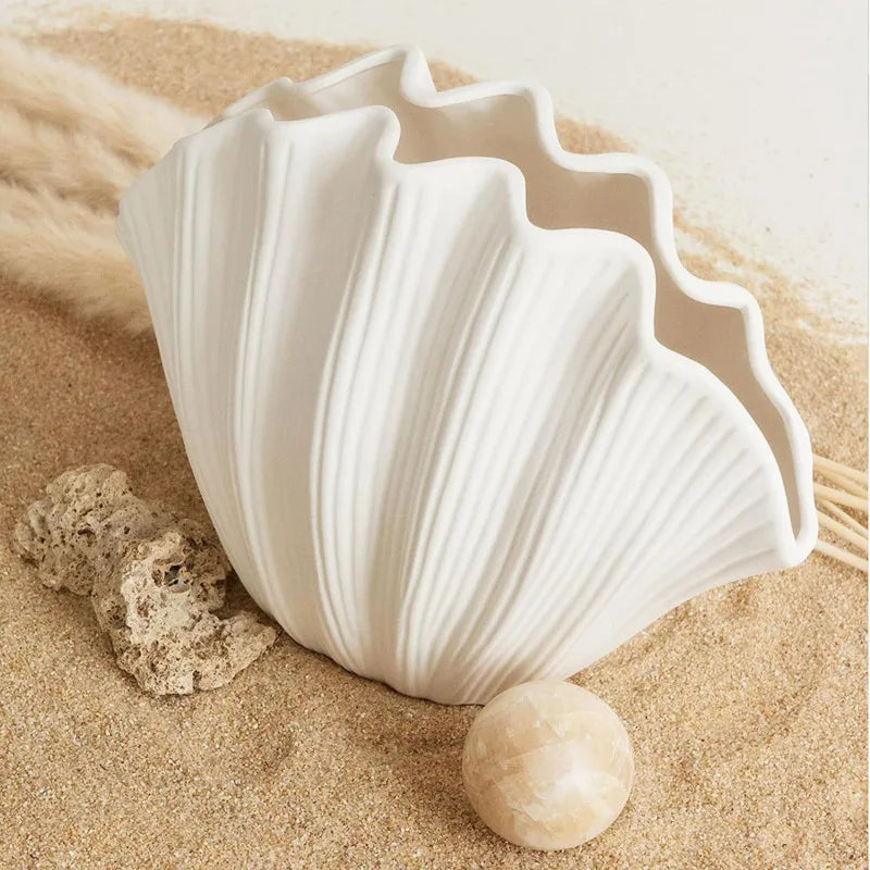 Seashell Vase Oyster Vase Ceramic