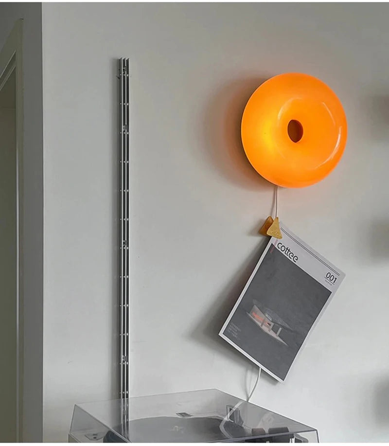 Retro Modern Glass Donut Wall Lamp