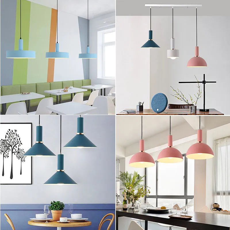 Nordic Colourful Macaron Pendant Light