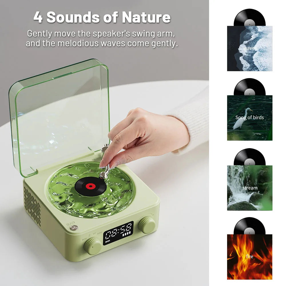 Retro Vinyl Record Player Therapy Speaker